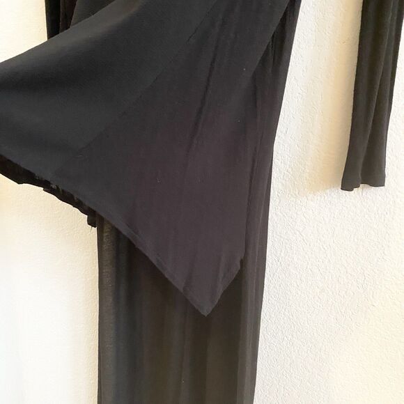 Zara W&B Size M Black Sweater Women Top Blouse Long Back Stylish Tail Modern - Picture 6 of 10